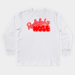 Rudolph's Nose Kids Long Sleeve T-Shirt